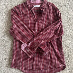 Tommy Bahama Lazlo Plaid Black/Red Long Sleeve Dress Shirt